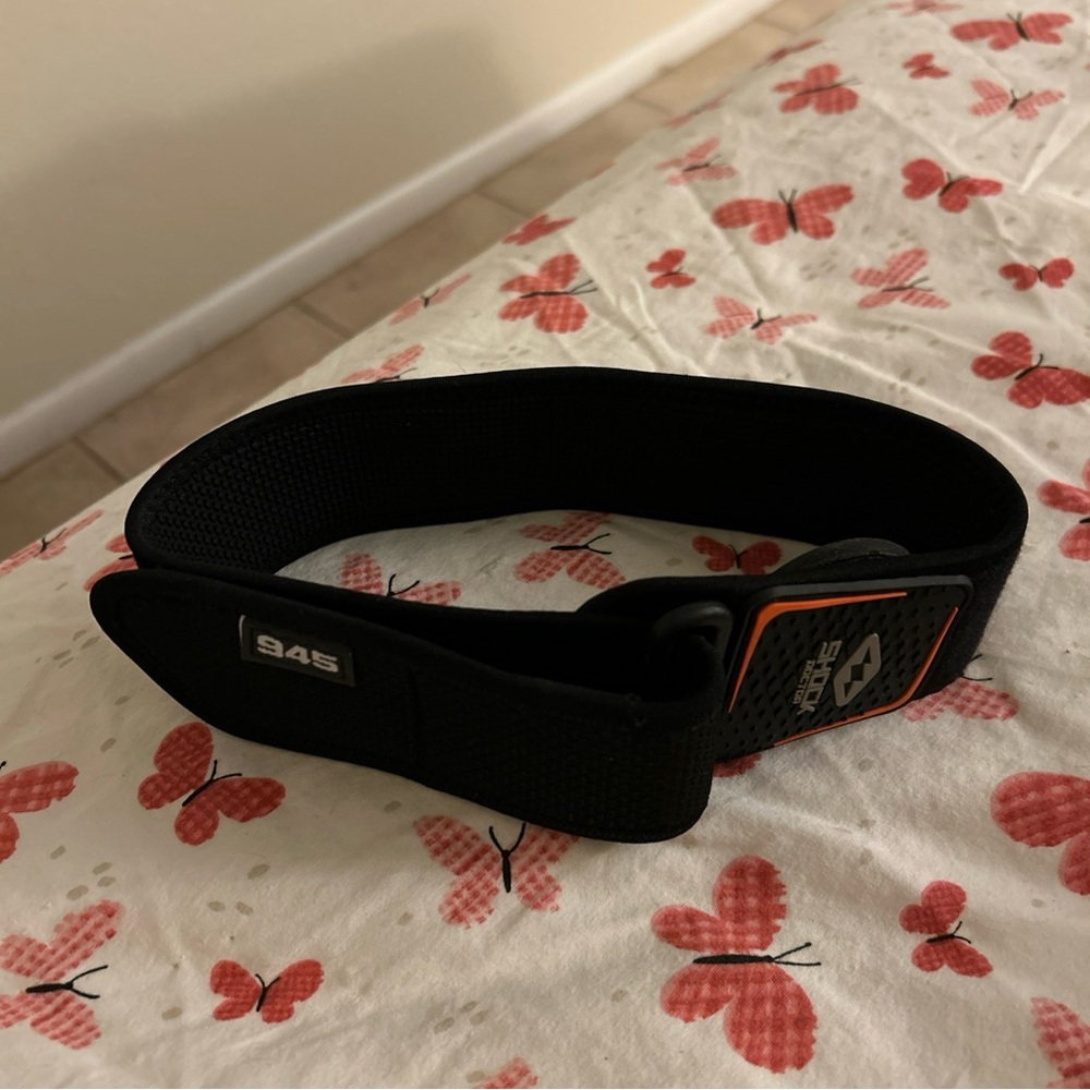 Shock doctor IT band Black and Red Adjustable Strap